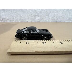 Welly Porsche 911 Turbo No. 8375 Black 1:64 Diecast 2.75" w/ Spoiler
